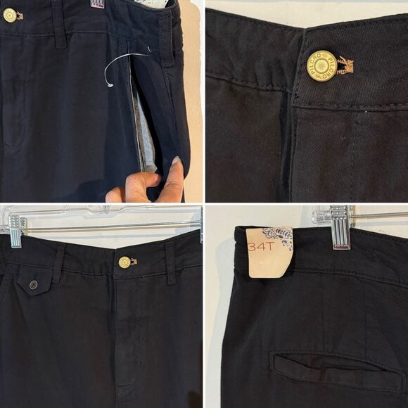 Wide Leg High-Rise Jeans Pilcro by Anthropologie Black Pants Size 34 Tall NWT - Picture 12 of 16